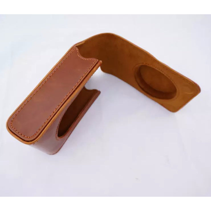 Protective PU Leather Camera Case with Shoulder Strap for Fujifilm XF1/XQ2/XQ1 - Brown
