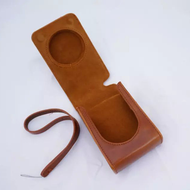 Protective PU Leather Camera Case with Shoulder Strap for Fujifilm XF1/XQ2/XQ1 - Brown