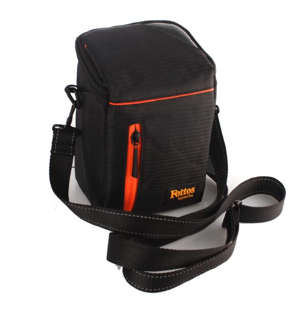 F039S Professional Portable Travel Camera Bag Nylon Camera Case - Black