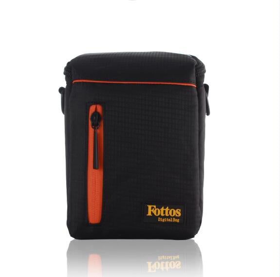 F039S Professional Portable Travel Camera Bag Nylon Camera Case - Black