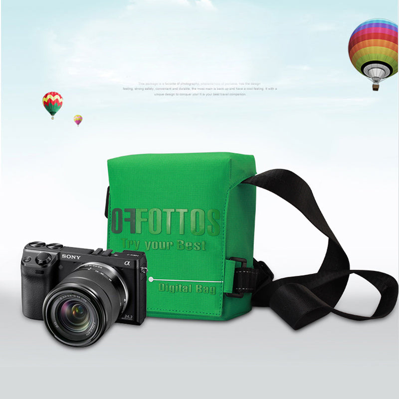 F055 Professional Portable Travel Universe Camera Case - Green