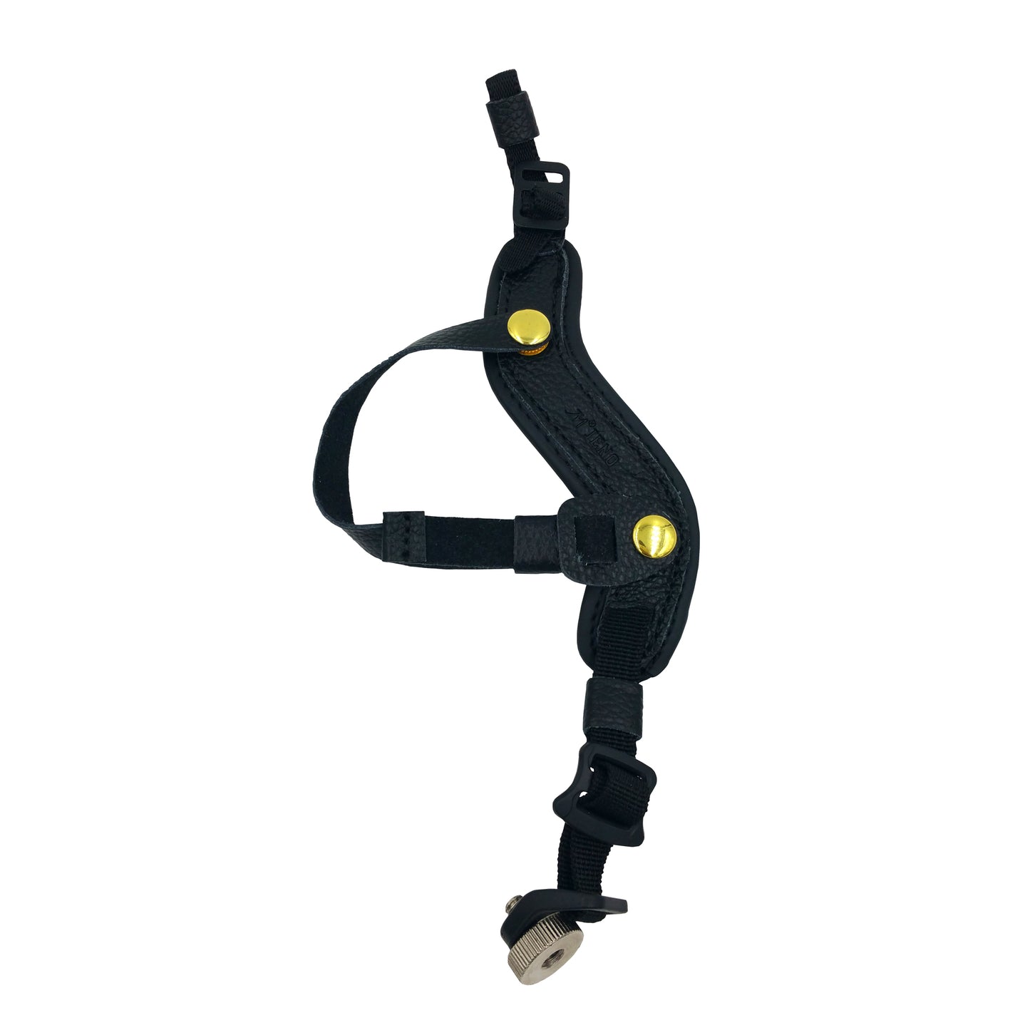 Genuine Leather Camera Wrist Strap for DSLR or SLR Camera - Black