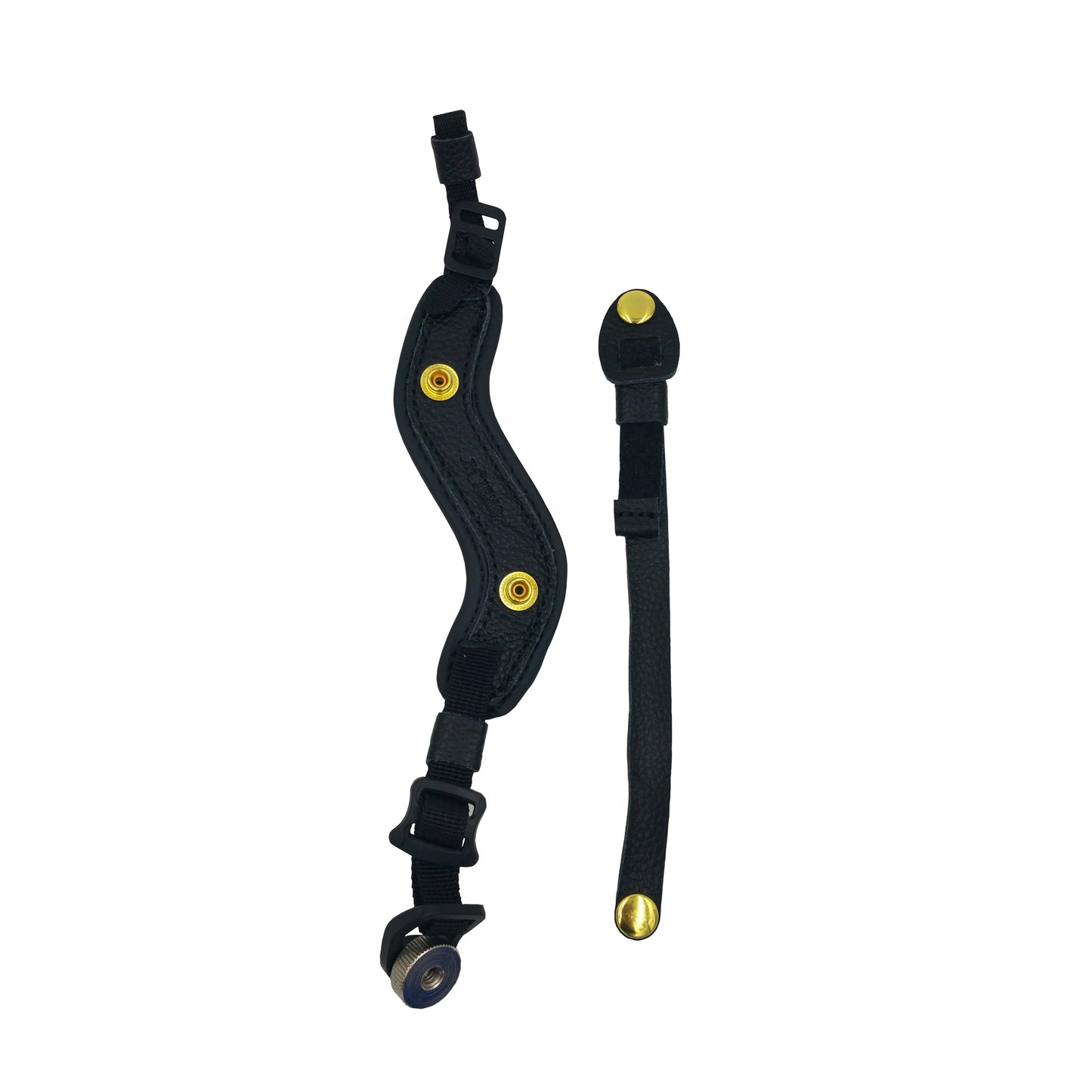 Genuine Leather Camera Wrist Strap for DSLR or SLR Camera - Black
