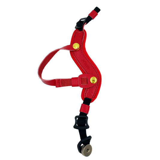 Genuine Leather Camera Wrist Strap Hand Grip for DSLR or SLR Camera - Red