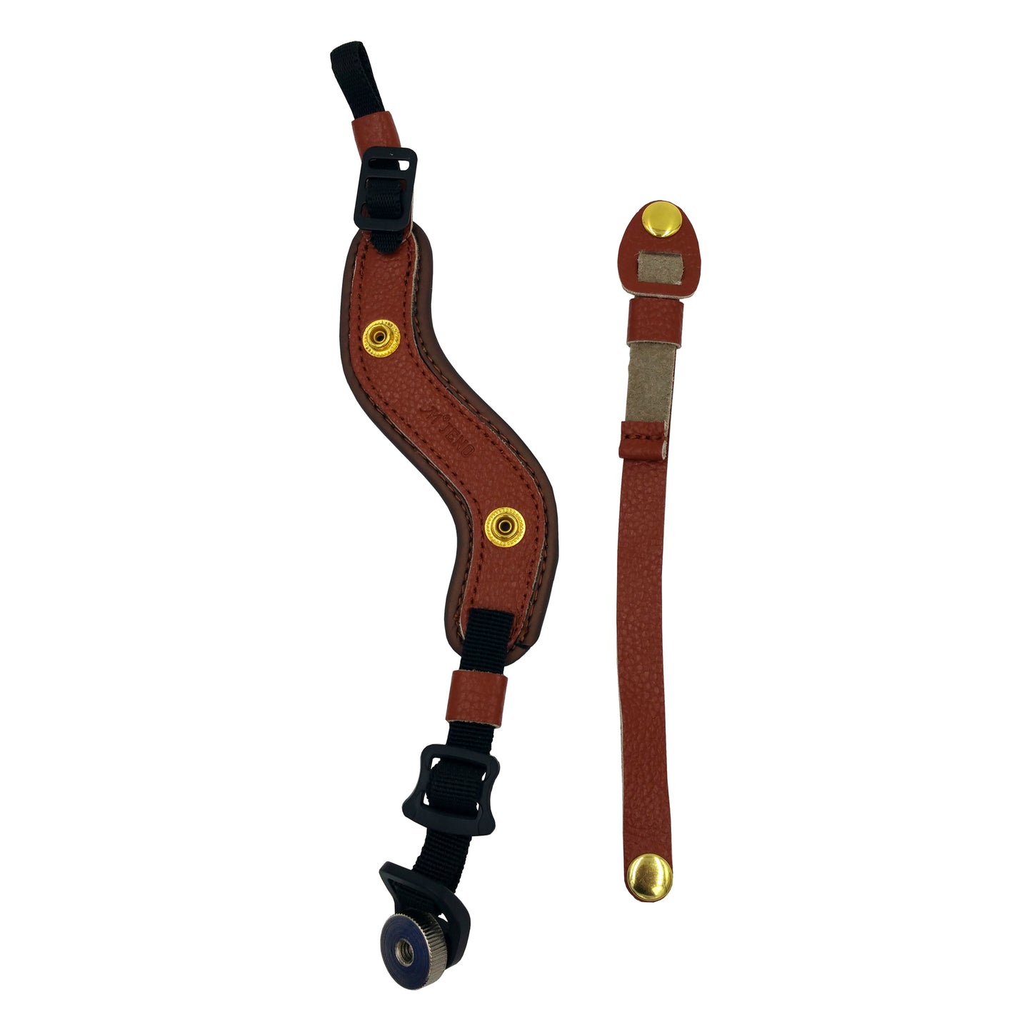 Genuine Leather Camera Hand Strap Lanyard for DSLR or SLR Camera - Brown