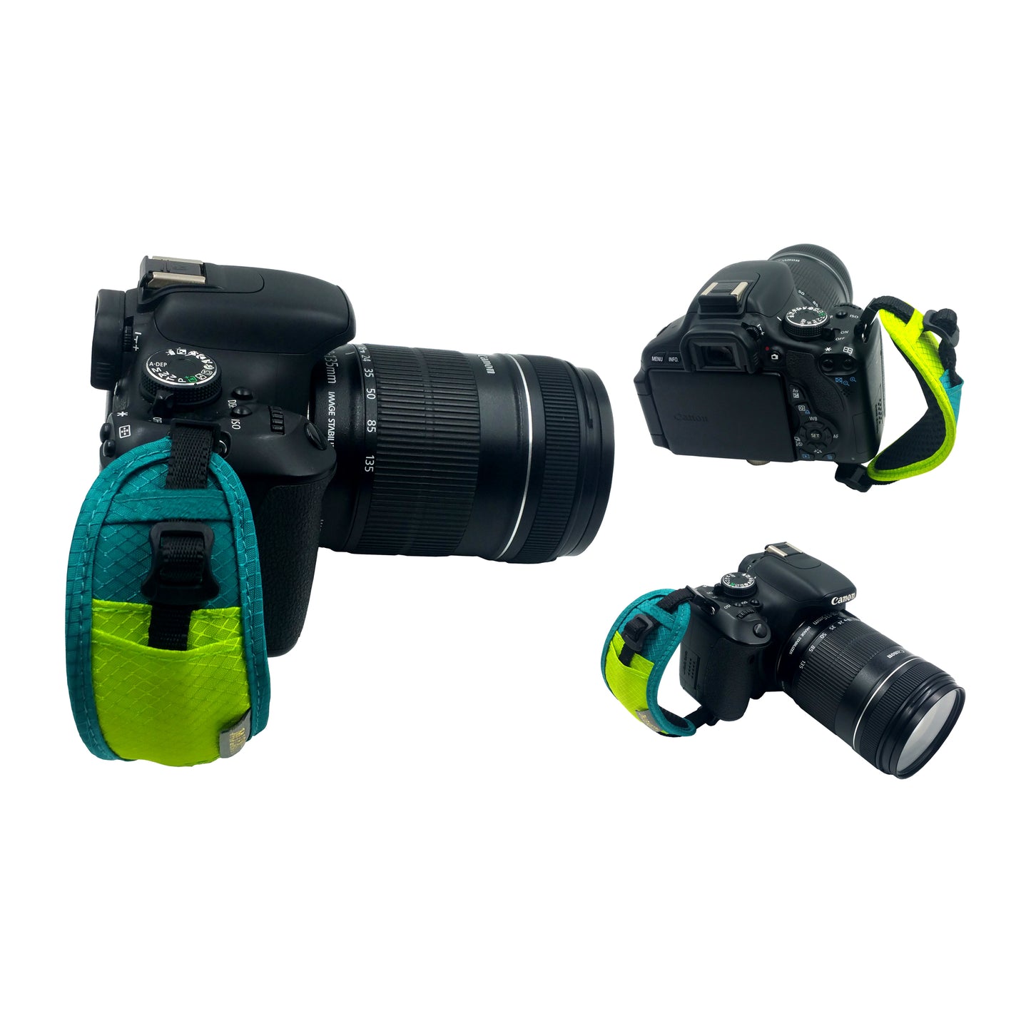 JM-JN-15N Nylon + Sponge Wrist Band Handle for DSLR SLR Cameras - Blue