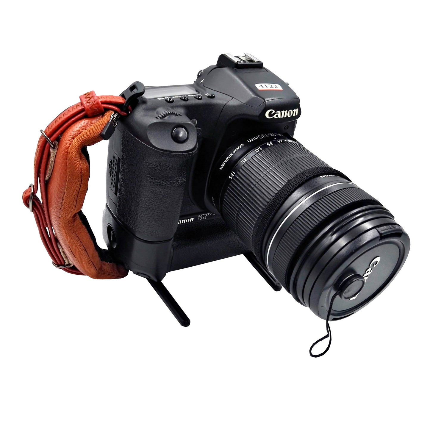 JM-KM-16N Genuine Leather Hand Grip Lanyard for DSLR SLR Cameras with Eye Shade - Brown