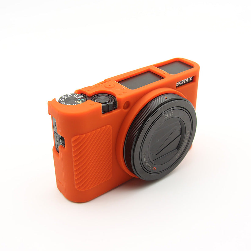 Soft Silicone Protective Shell for Sony RX100 III / IV/ IIV - Orange
