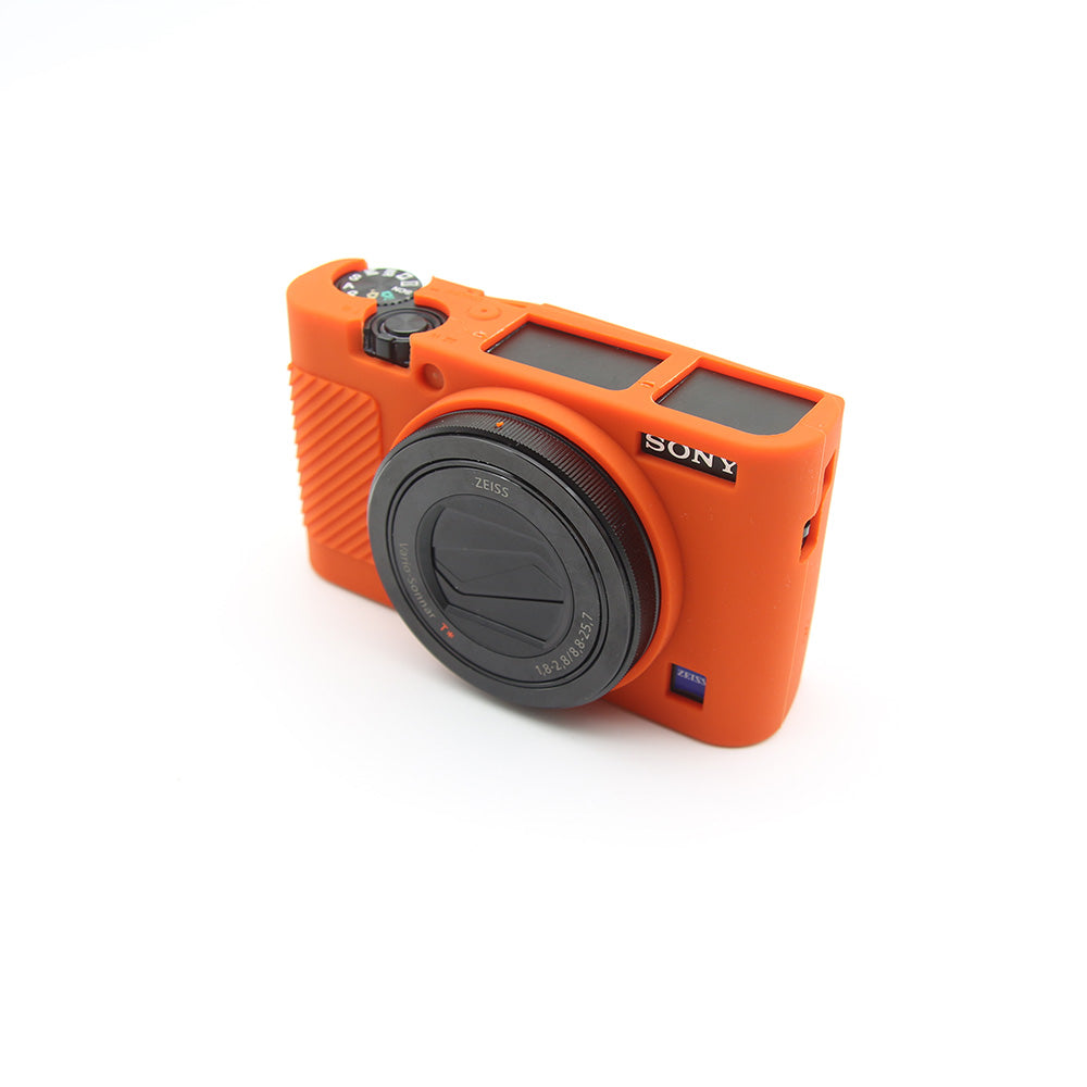 Soft Silicone Protective Shell for Sony RX100 III / IV/ IIV - Orange