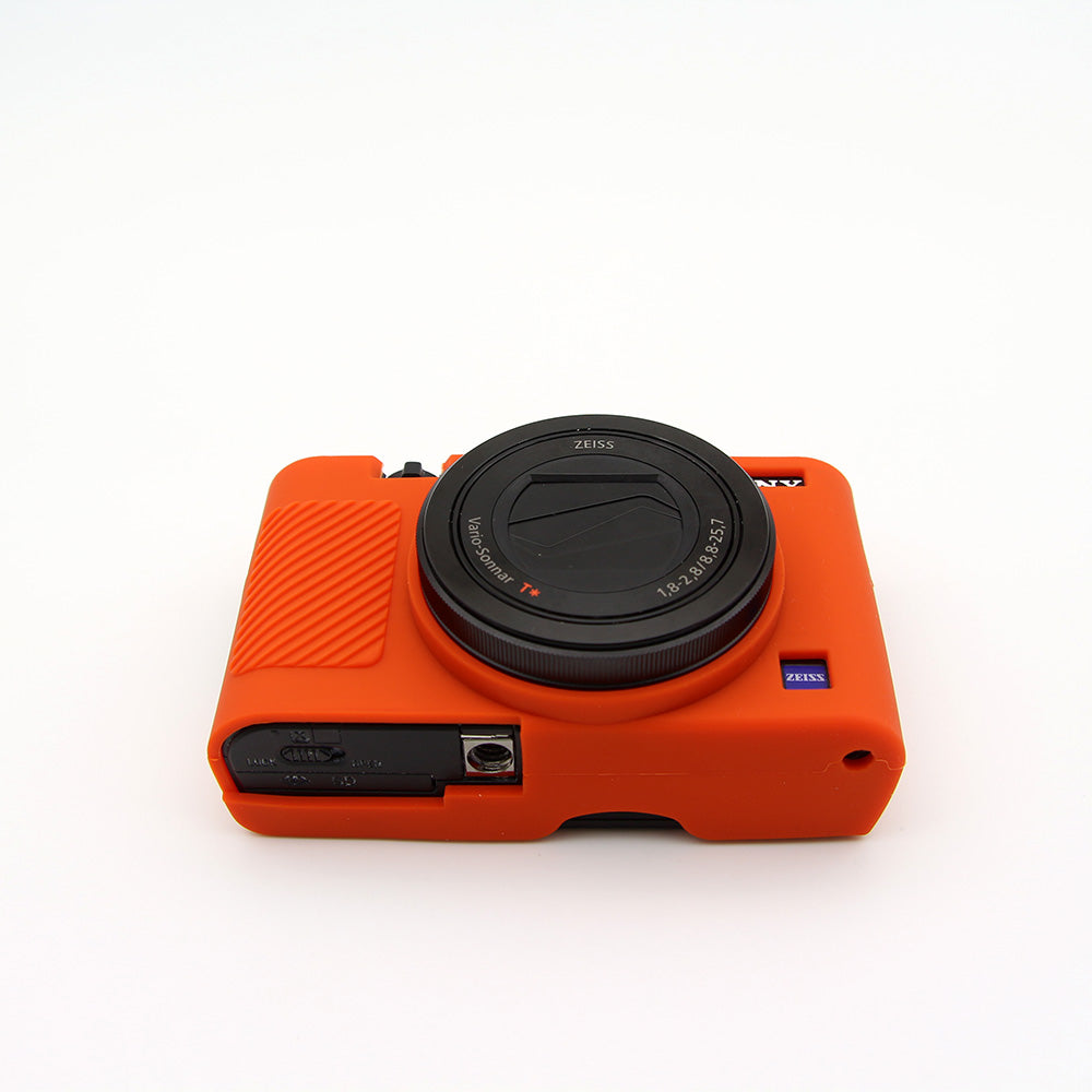 Soft Silicone Protective Shell for Sony RX100 III / IV/ IIV - Orange