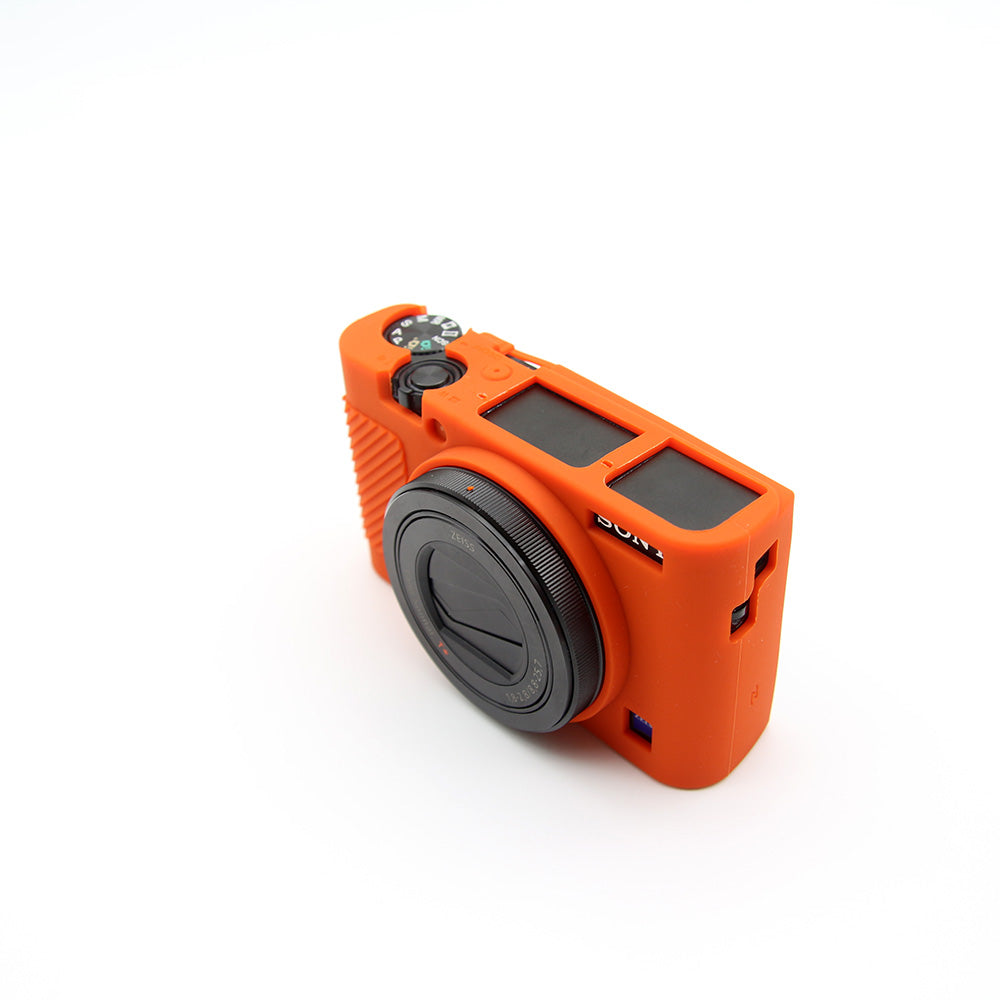 Soft Silicone Protective Shell for Sony RX100 III / IV/ IIV - Orange