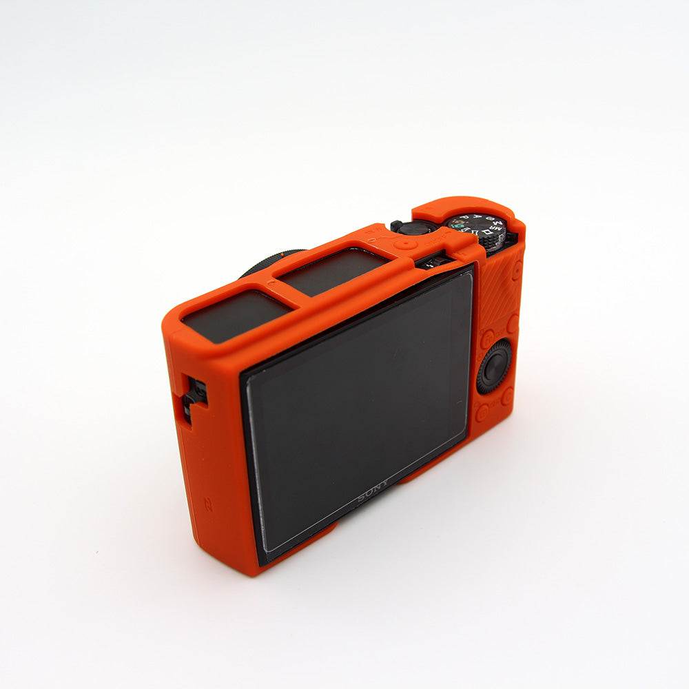Soft Silicone Protective Shell for Sony RX100 III / IV/ IIV - Orange