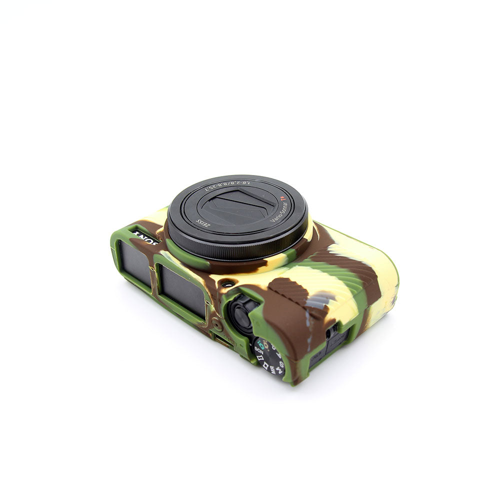 Soft Silicone Protective Camera Cover for Sony RX100 III / IV/ IIV - Camouflage