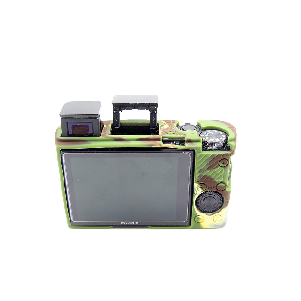 Soft Silicone Protective Camera Cover for Sony RX100 III / IV/ IIV - Camouflage