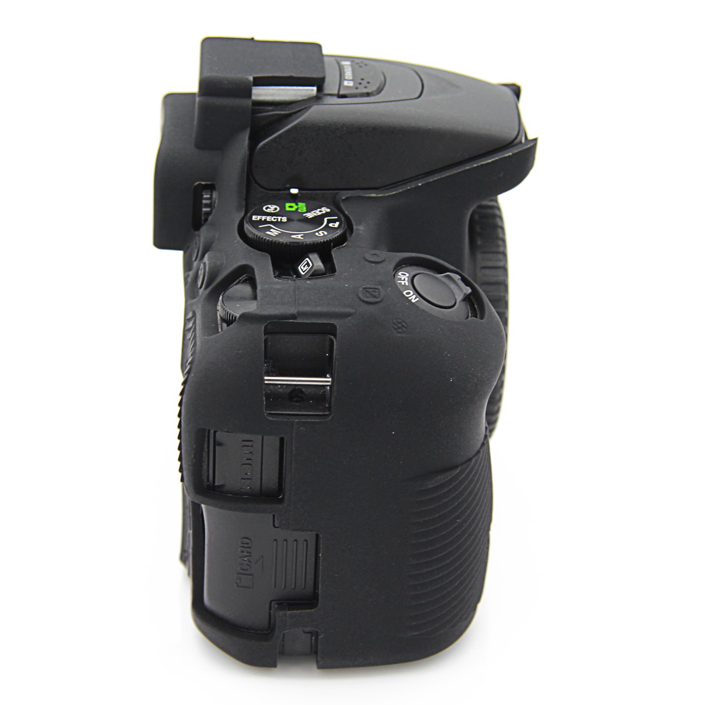 Uniqkart for Nikon D5500 D5600 Cameras Soft Silicone Protective Skin Shell Case - Black