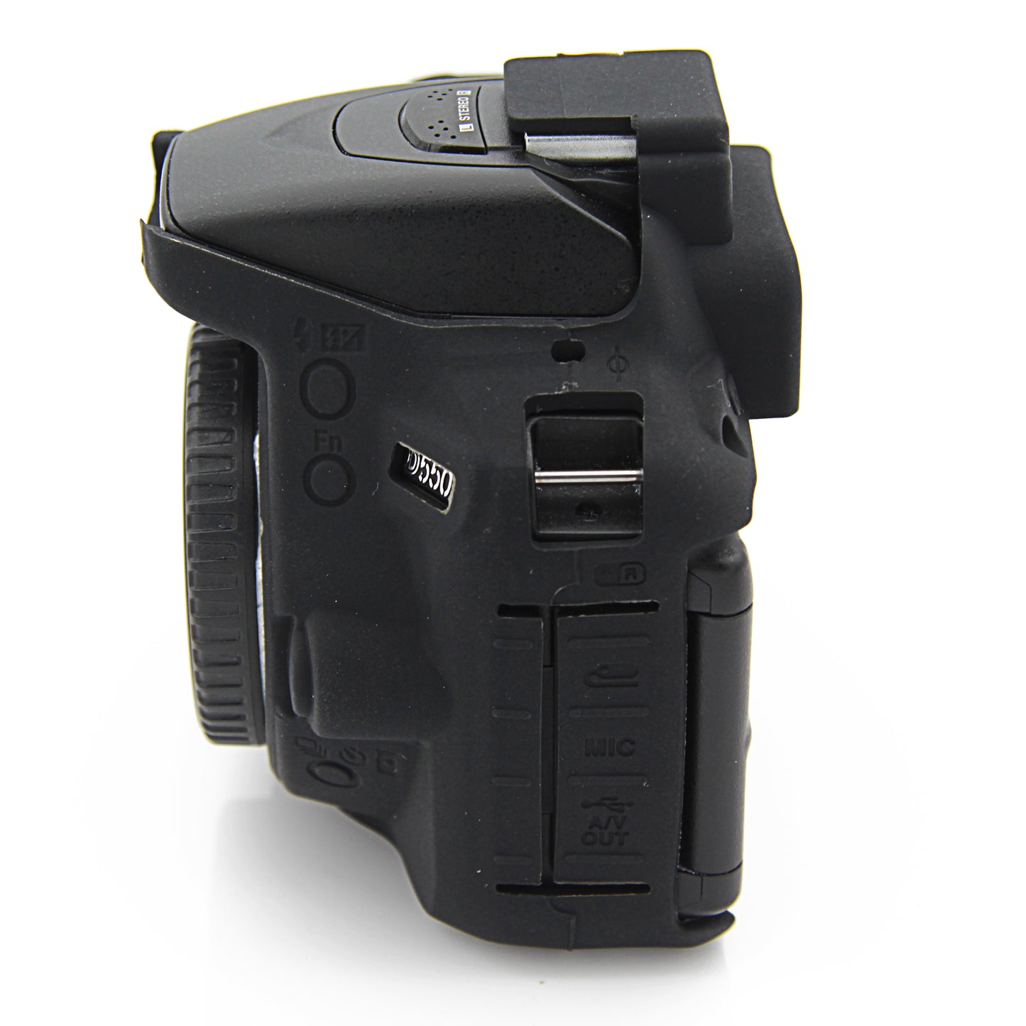 Uniqkart for Nikon D5500 D5600 Cameras Soft Silicone Protective Skin Shell Case - Black