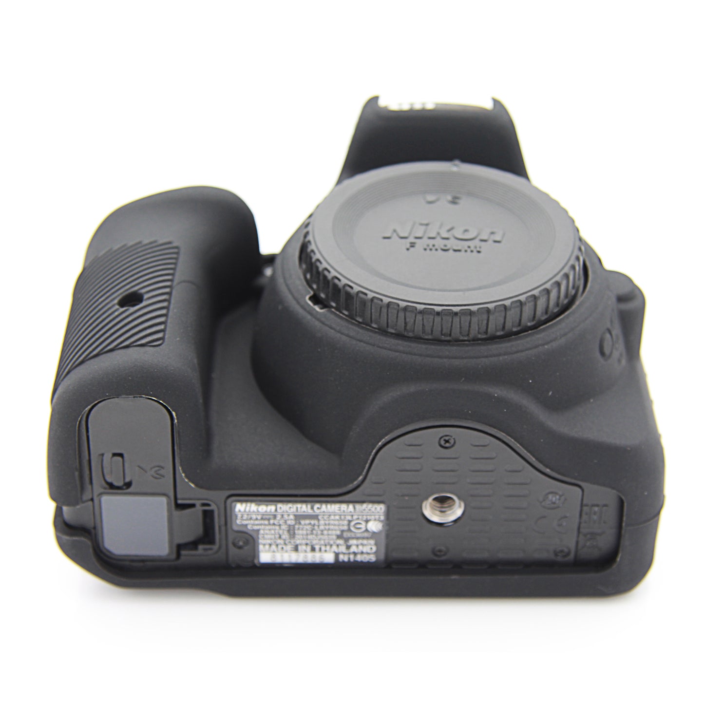 Uniqkart for Nikon D5500 D5600 Cameras Soft Silicone Protective Skin Shell Case - Black