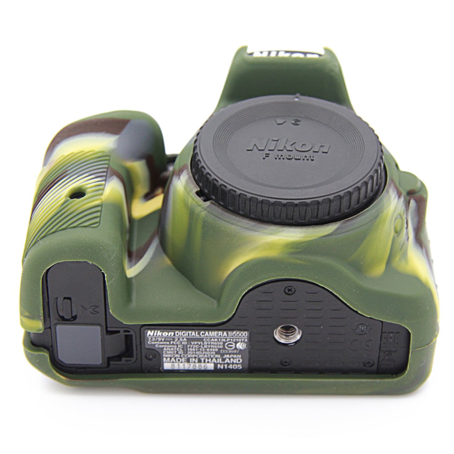 Soft Silicone Protective Case for Nikon D5500 D5600 Cameras - Camouflage
