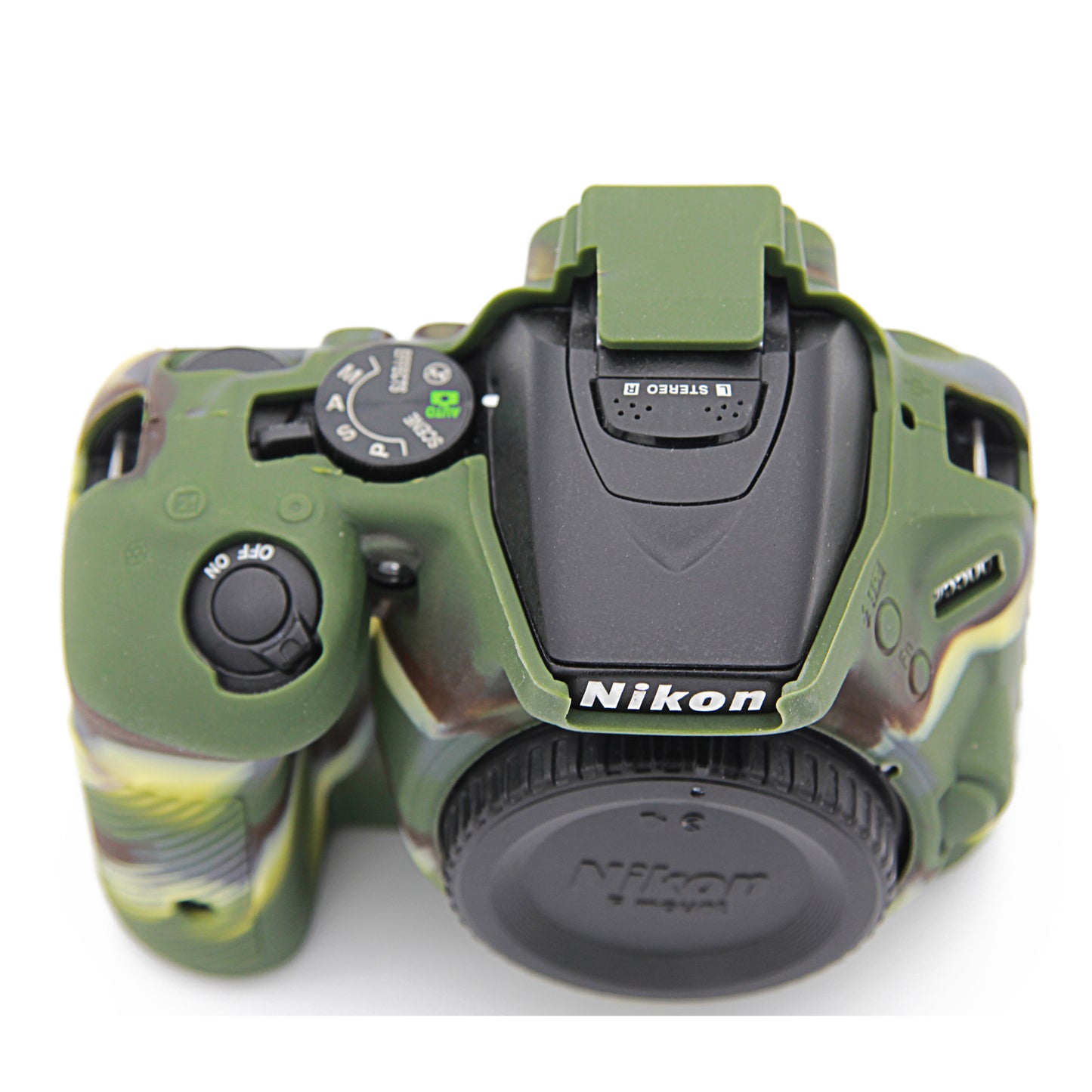 Soft Silicone Protective Case for Nikon D5500 D5600 Cameras - Camouflage