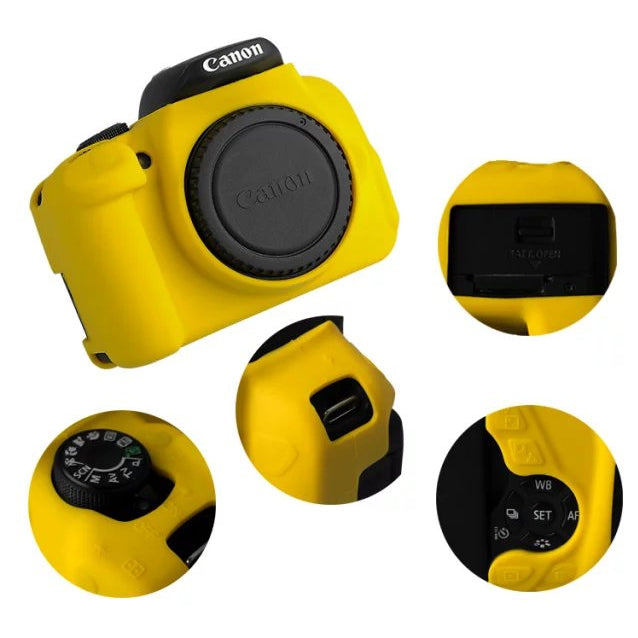 Soft Silicone Protective Cover for Canon EOS 600D/650D/700D - Yellow