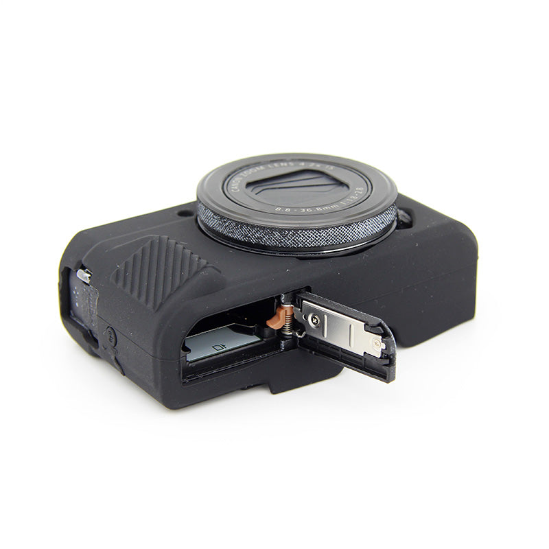 Soft Silicone Protective Case for Canon G7X Mark II - Black