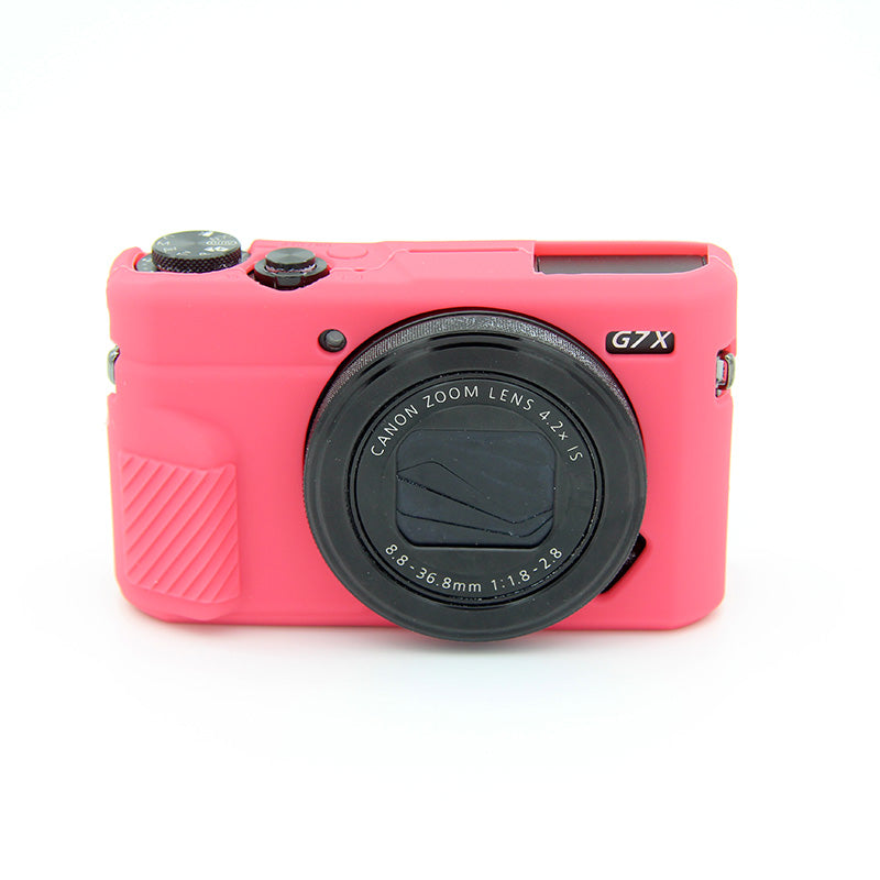 Soft Silicone Protective Shell for Canon G7X Mark II - Red