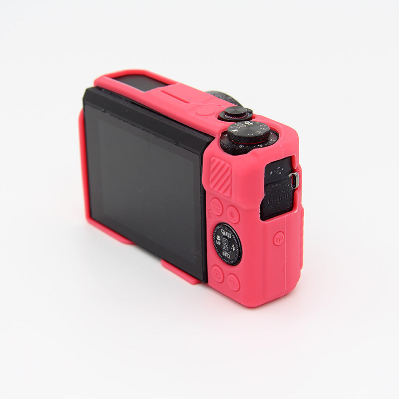 Soft Silicone Protective Shell for Canon G7X Mark II - Red
