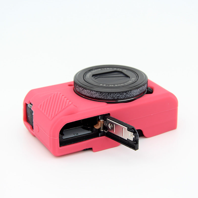 Soft Silicone Protective Shell for Canon G7X Mark II - Red