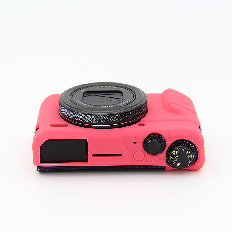 Soft Silicone Protective Shell for Canon G7X Mark II - Red
