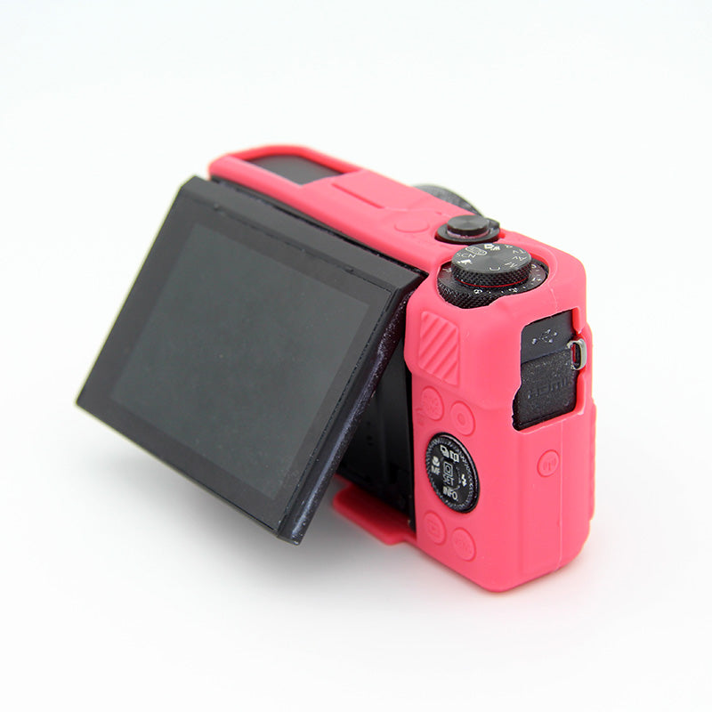 Soft Silicone Protective Shell for Canon G7X Mark II - Red