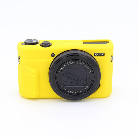 Soft Silicone Protective Camera Shell Cover for Canon G7X Mark II - Yellow