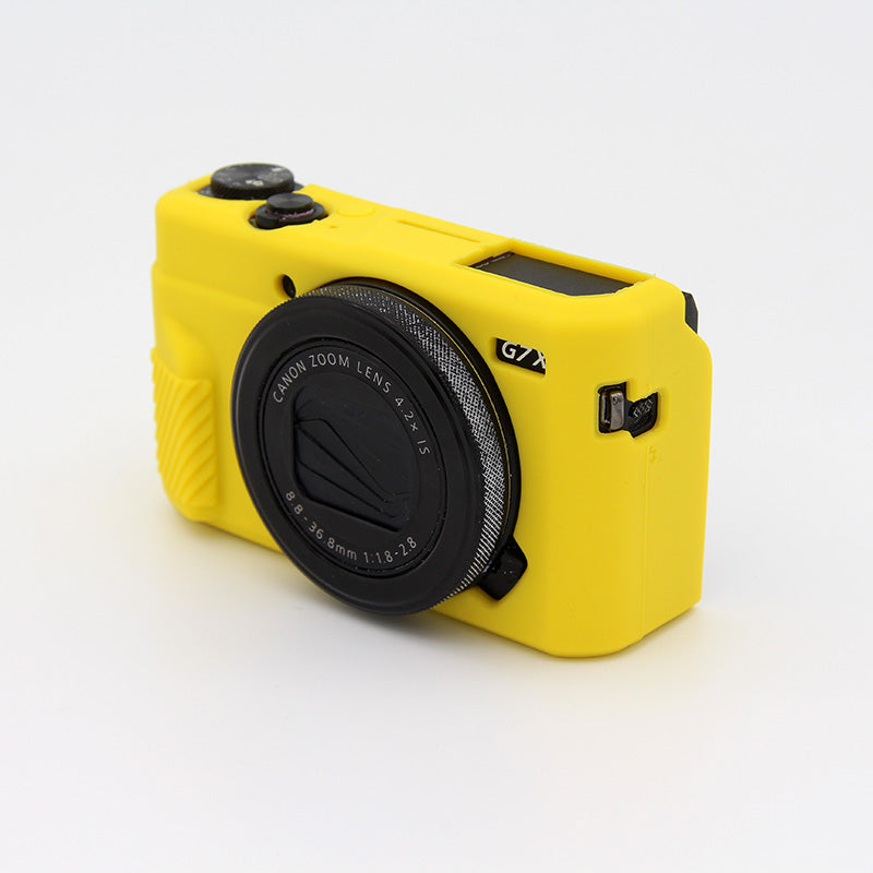 Soft Silicone Protective Camera Shell Cover for Canon G7X Mark II - Yellow