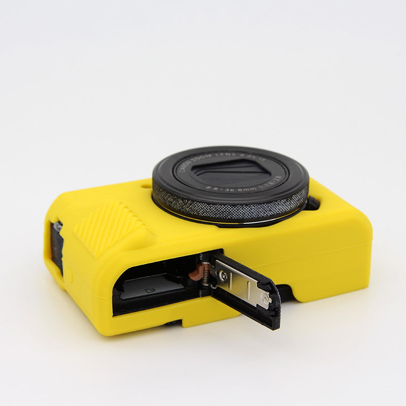 Soft Silicone Protective Camera Shell Cover for Canon G7X Mark II - Yellow