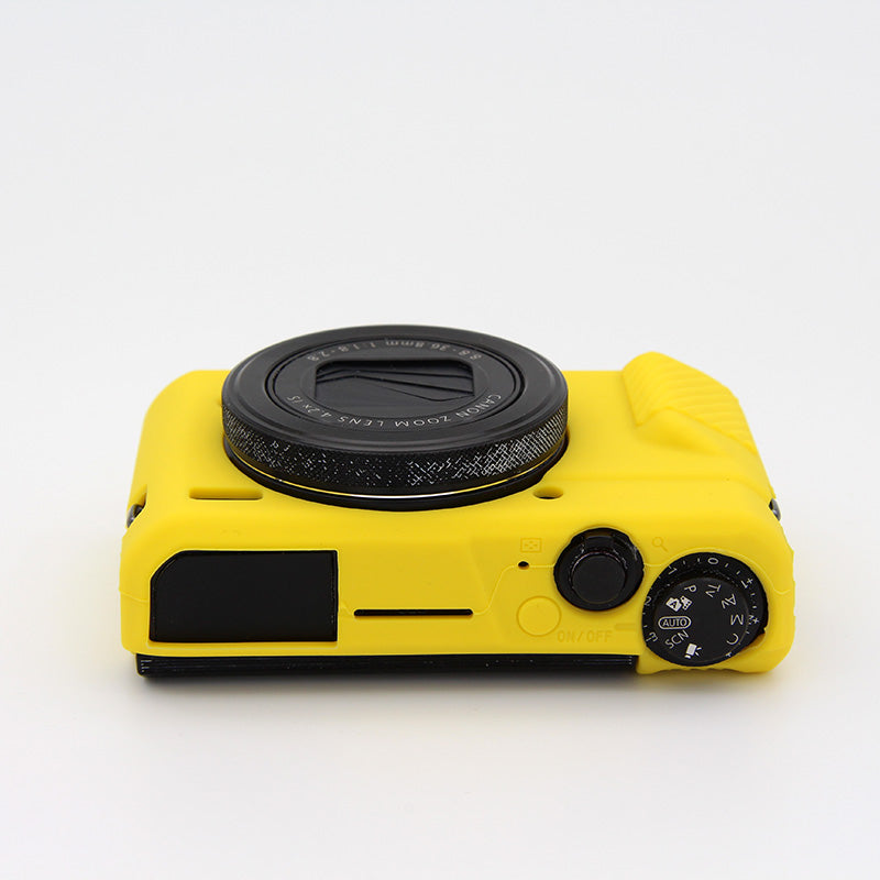 Soft Silicone Protective Camera Shell Cover for Canon G7X Mark II - Yellow