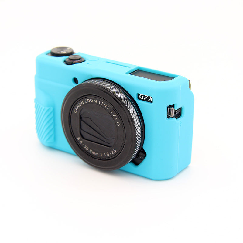Flexible Silicone Protective Case Cover for Canon G7X Mark II - Blue