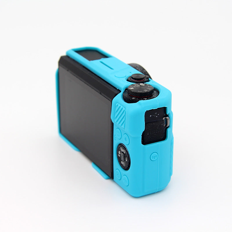 Flexible Silicone Protective Case Cover for Canon G7X Mark II - Blue