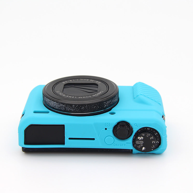 Flexible Silicone Protective Case Cover for Canon G7X Mark II - Blue