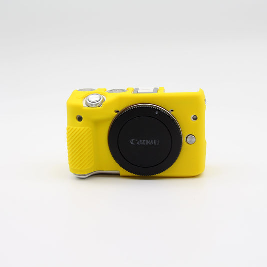Soft Silicone Protective Shell Case for Canon EOS M3 (18-55mm) - Yellow
