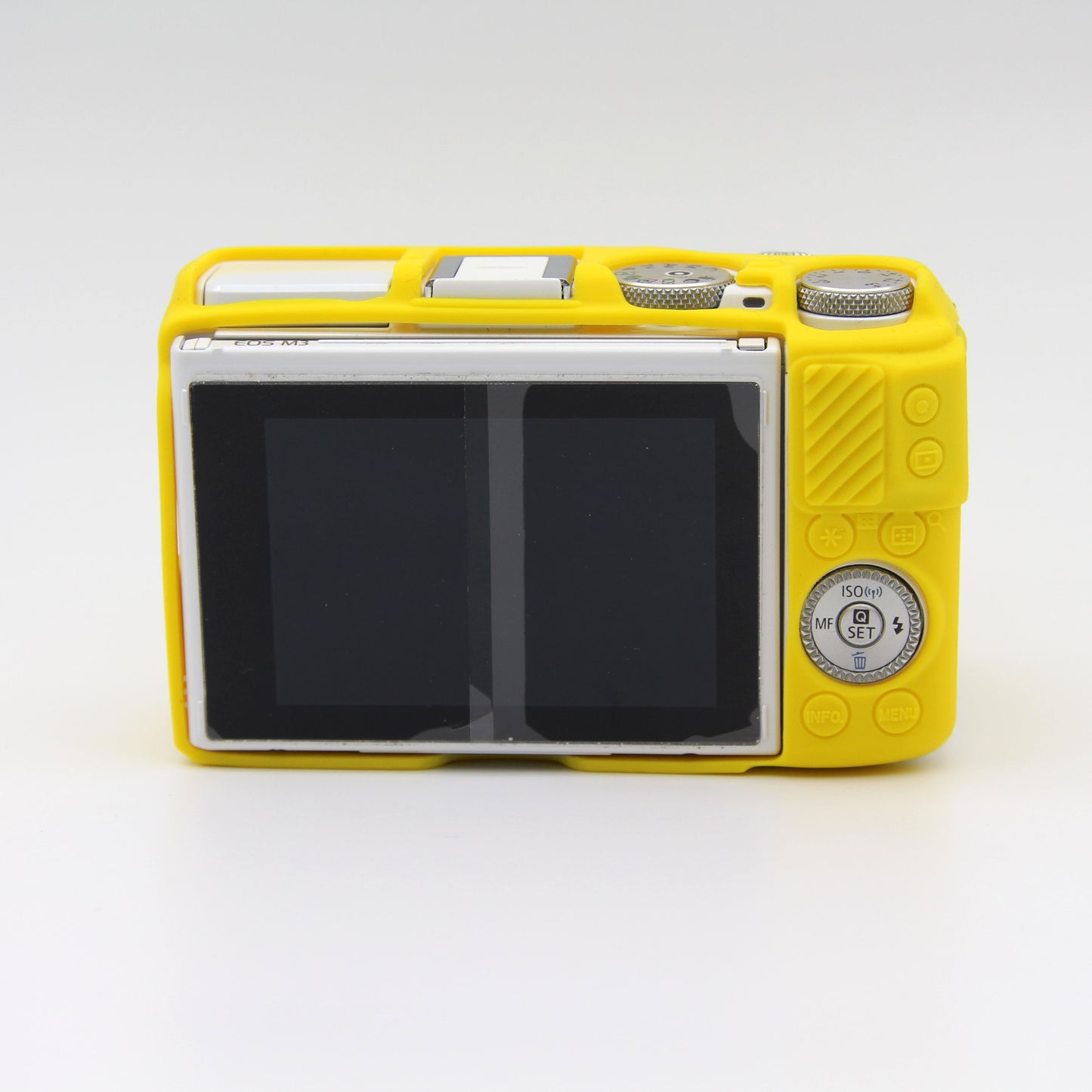 Soft Silicone Protective Shell Case for Canon EOS M3 (18-55mm) - Yellow