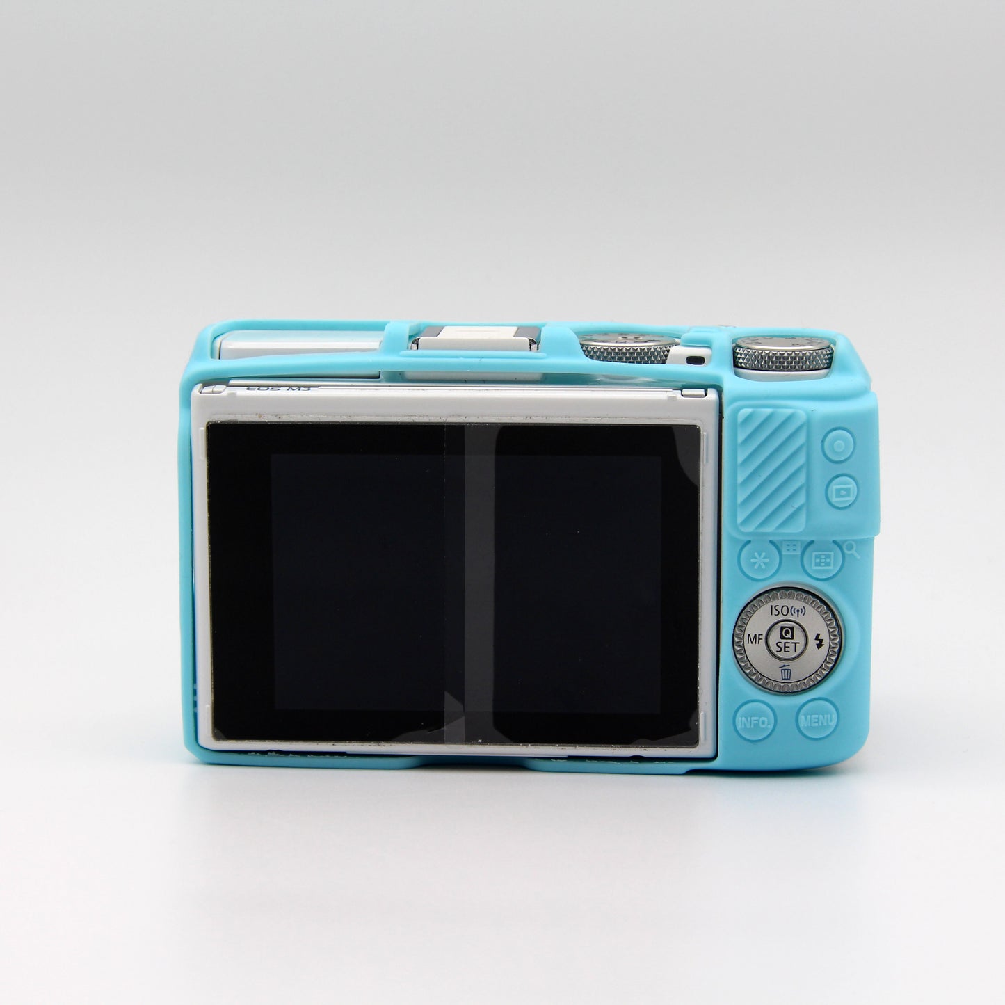 Soft Silicone Protective Shell Cover for Canon EOS M3 (18-55mm) - Blue
