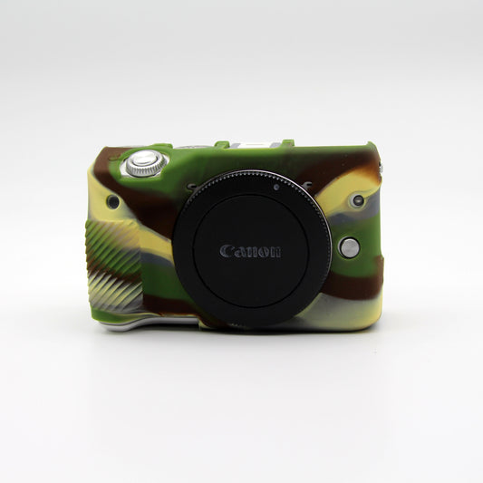 Flexible Soft Silicone Protective Case for Canon EOS M3 (18-55mm) - Camouflage