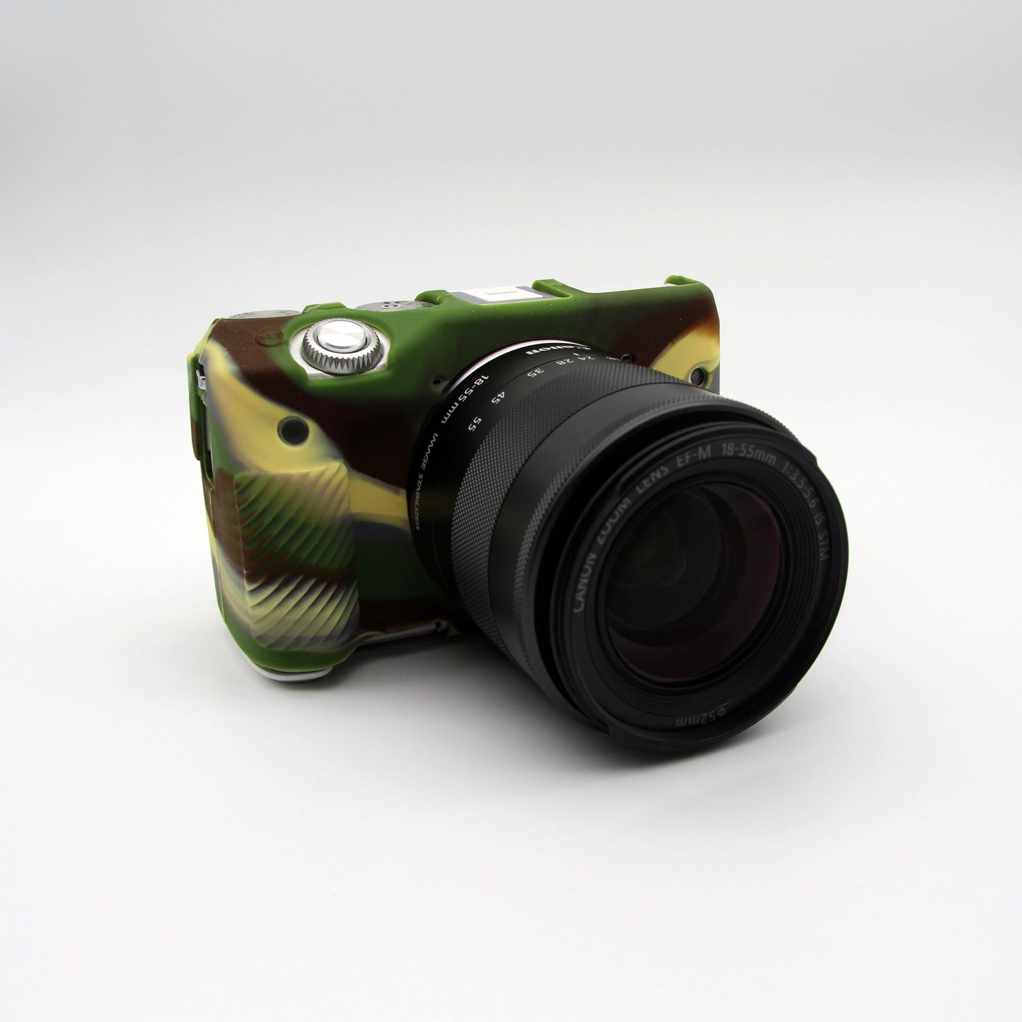 Flexible Soft Silicone Protective Case for Canon EOS M3 (18-55mm) - Camouflage