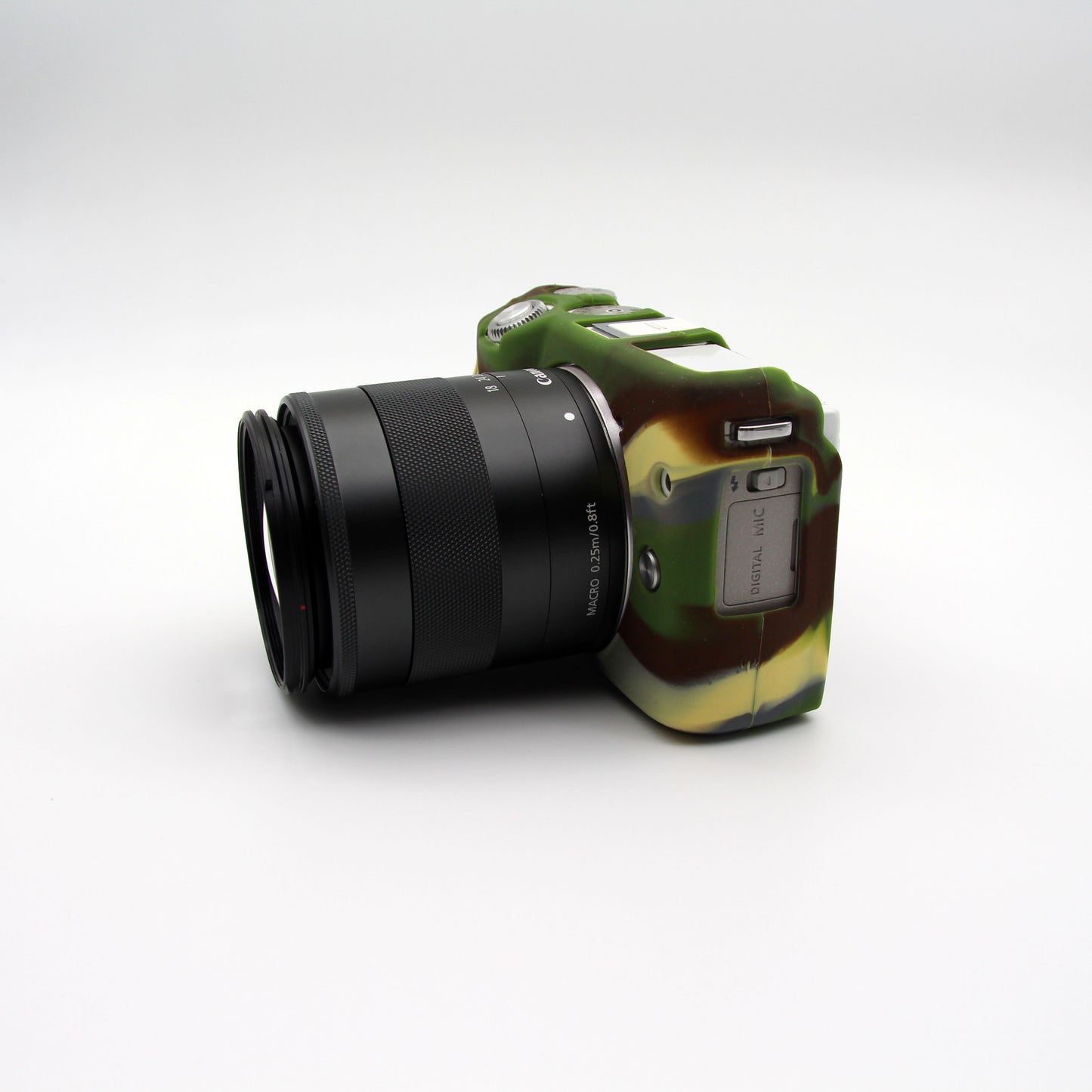 Flexible Soft Silicone Protective Case for Canon EOS M3 (18-55mm) - Camouflage