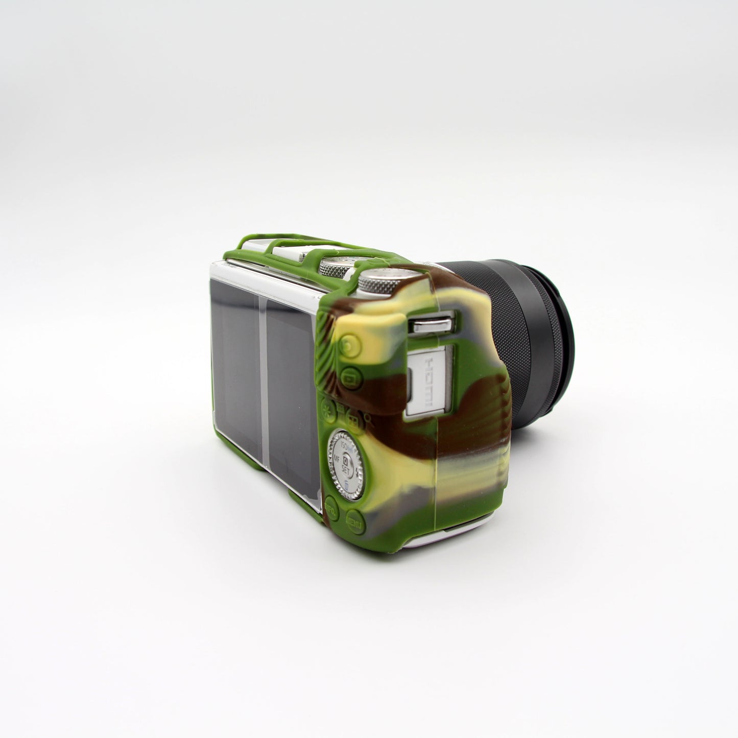 Flexible Soft Silicone Protective Case for Canon EOS M3 (18-55mm) - Camouflage