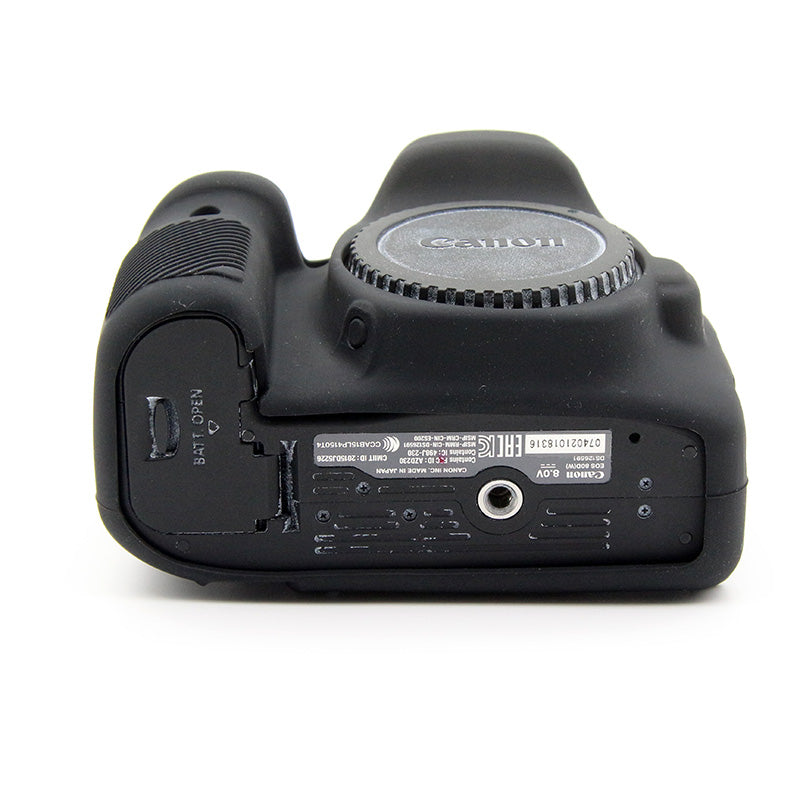 Soft Silicone Protective Case for Canon EOS 80D DSLR Camera - Black