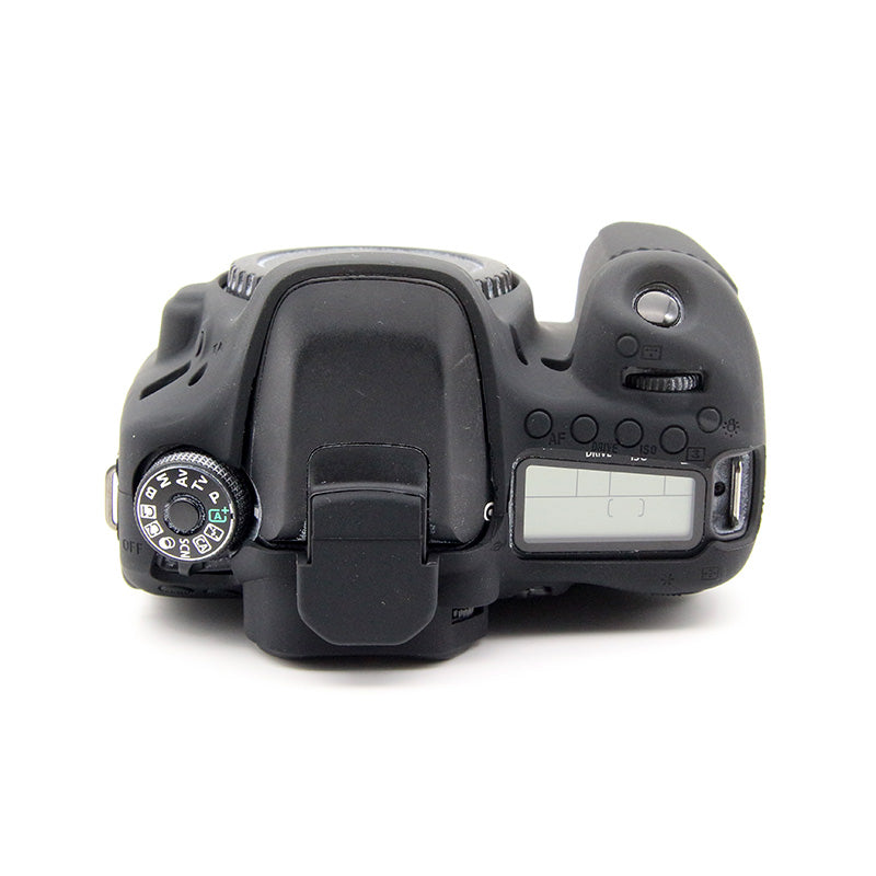 Soft Silicone Protective Case for Canon EOS 80D DSLR Camera - Black