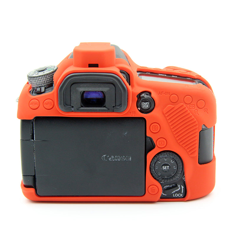 Soft Silicone Protective Cover for Canon EOS 80D DSLR Camera - Red