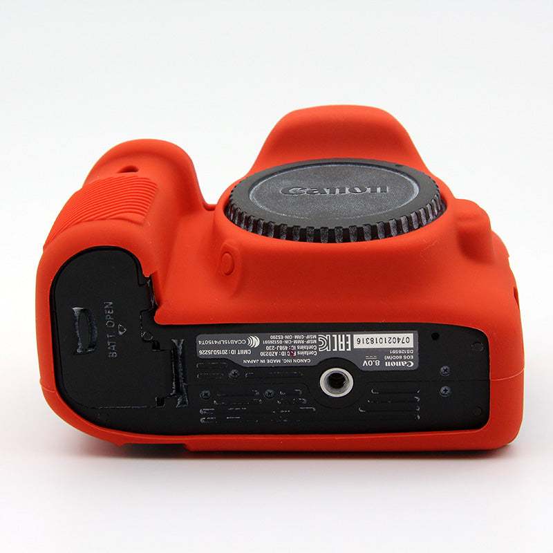 Soft Silicone Protective Cover for Canon EOS 80D DSLR Camera - Red