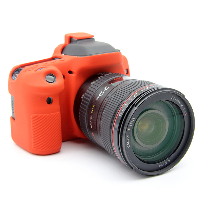 Soft Silicone Protective Cover for Canon EOS 80D DSLR Camera - Red