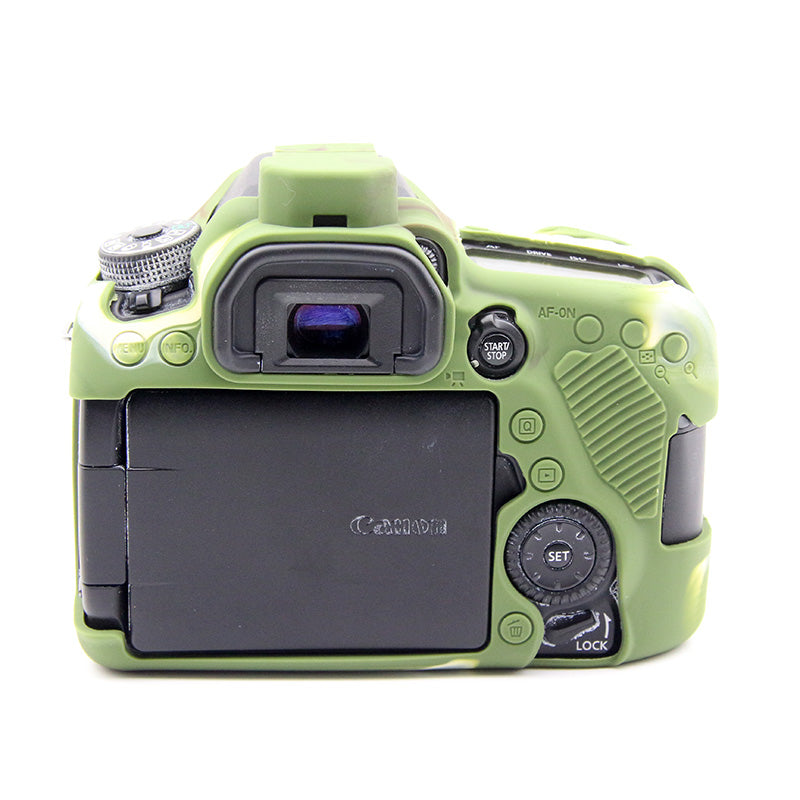 Soft Silicone Skin Protective Camera Cover for Canon EOS 80D DSLR Camera - Camouflage